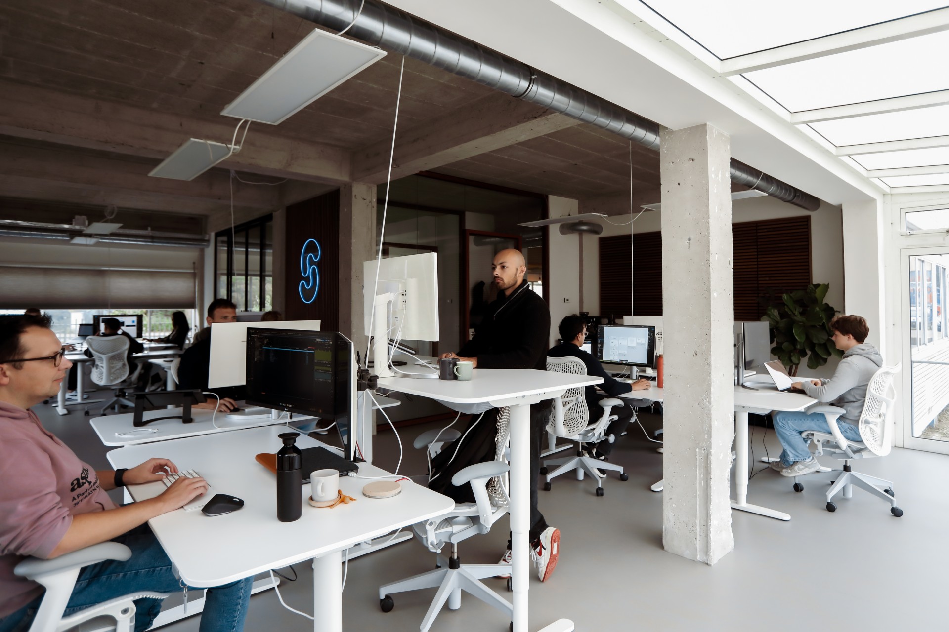 Foto van het kantoor van een software agency