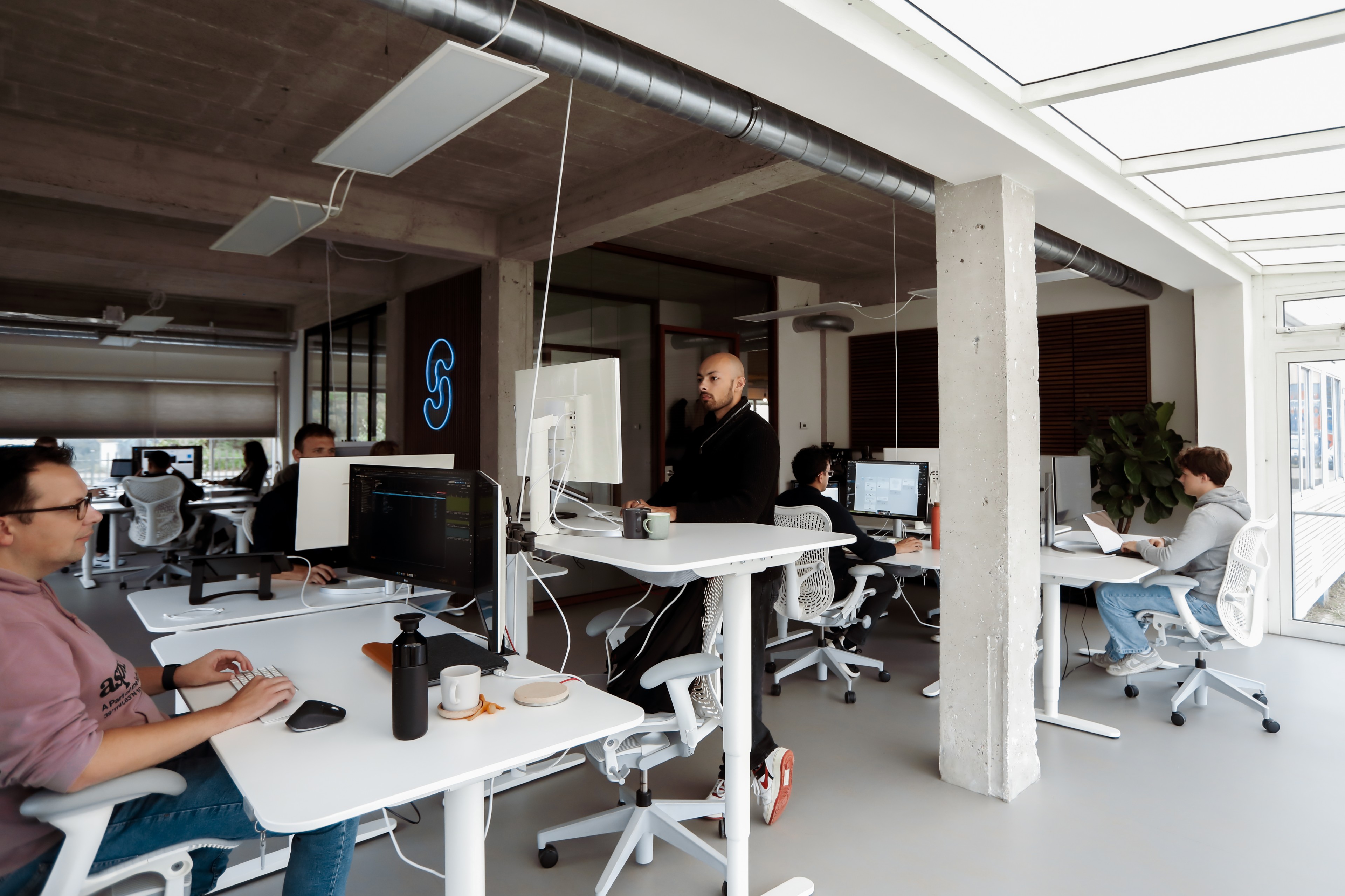 Foto van het kantoor van een software agency