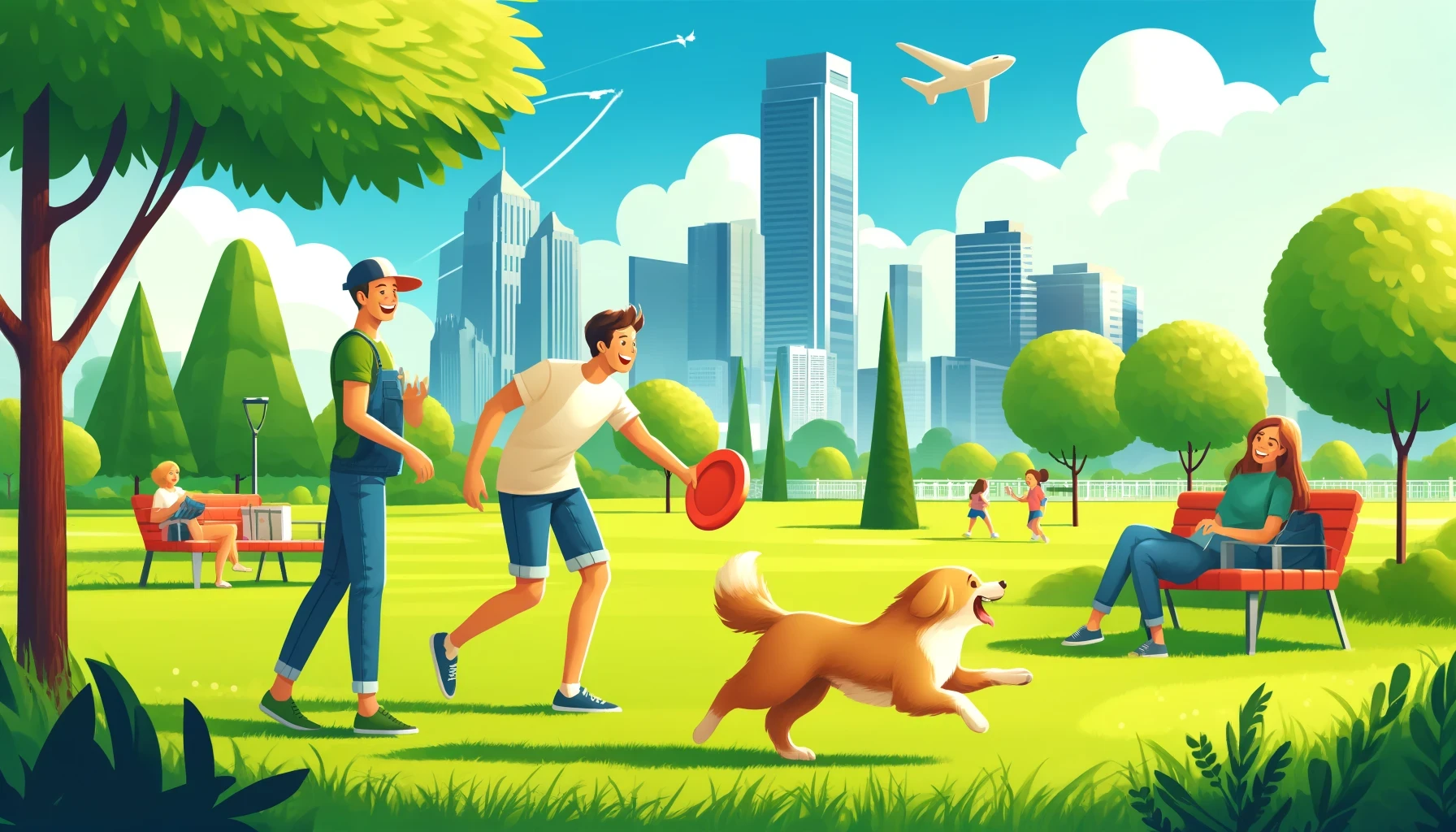 Een persoon aan het spelen met een hond