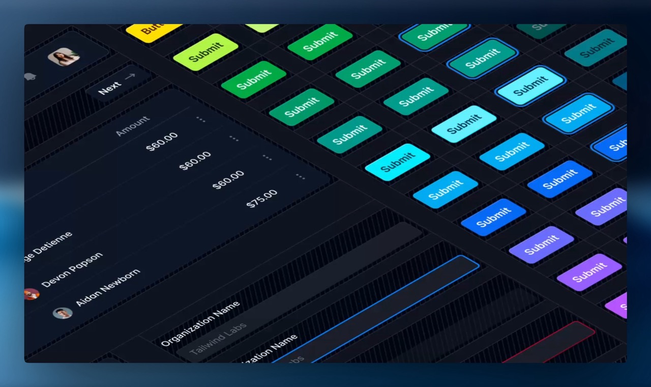 Een screenshot van een design system